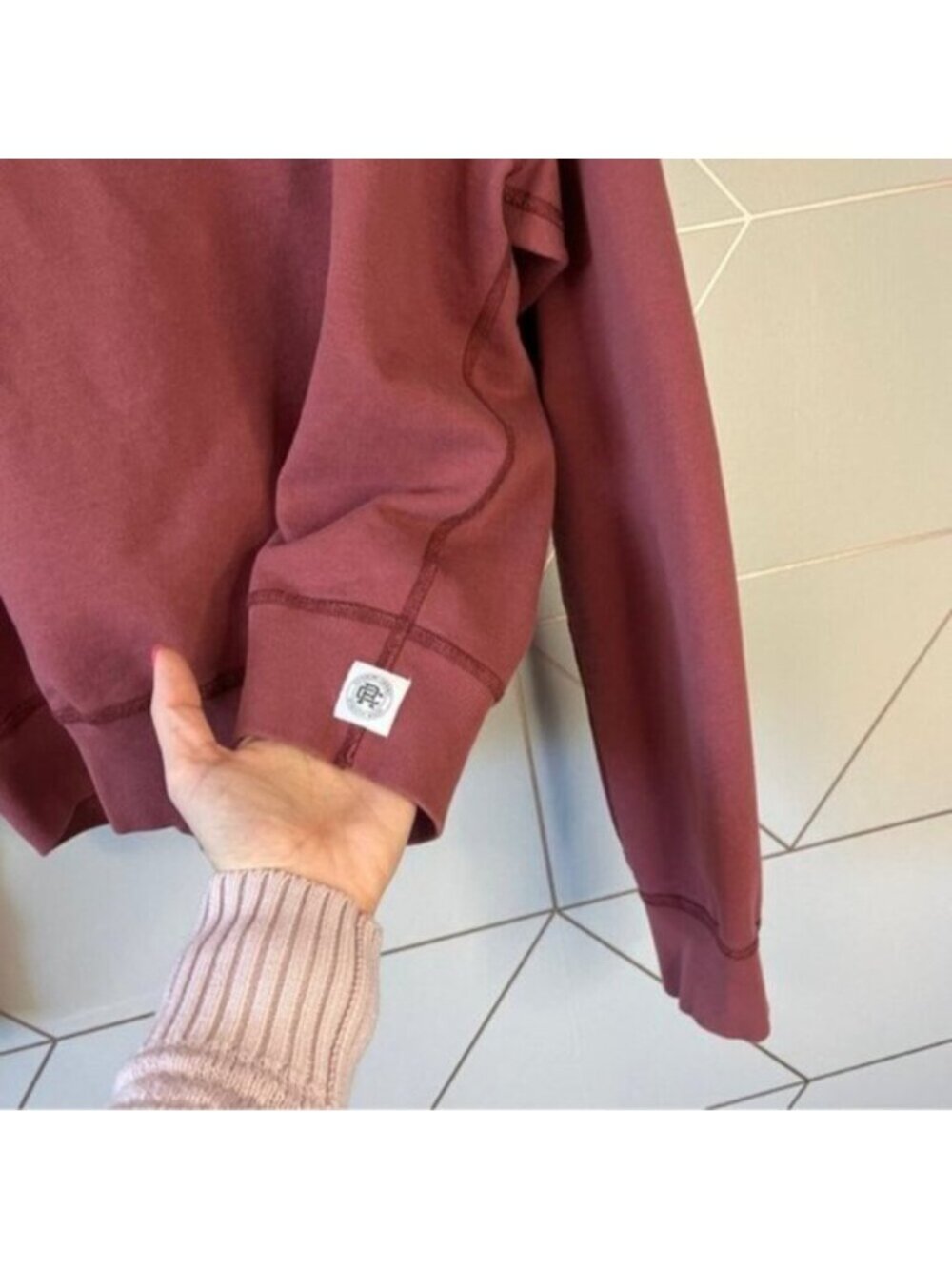 Reigning Champ Lightweight Terry Cropped Crewneck Sweatshirt - Picture 5 of 8